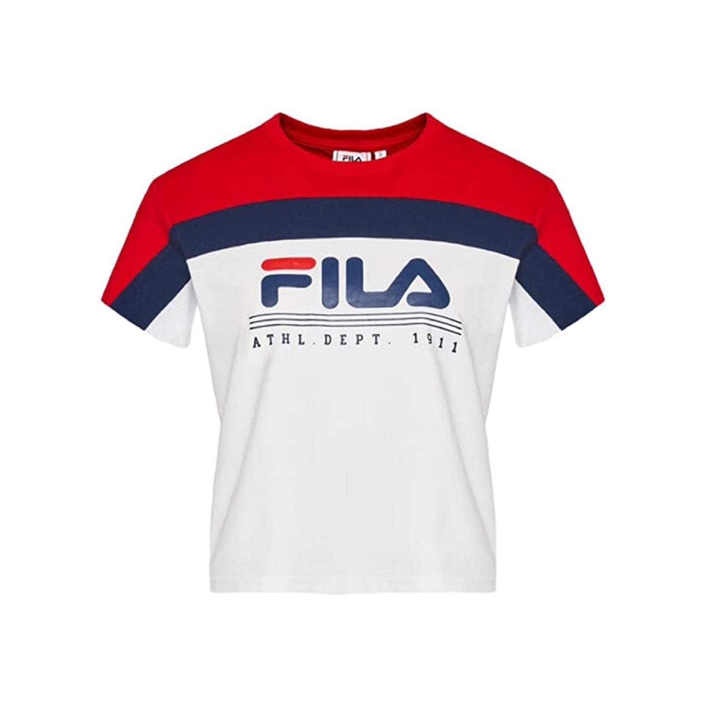 Camiseta corta Fila para mujer roja-azul-blanca - VertSport