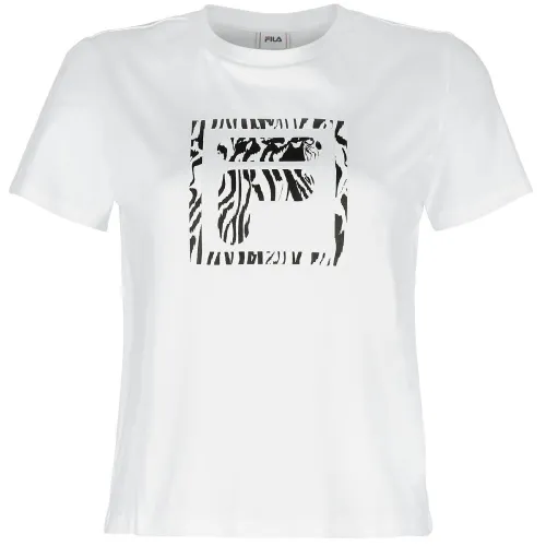 Pornografie Madeliefje kapitalisme Fila Bale Cropped Tee Dames T-shirt zwart / wit-VertSport