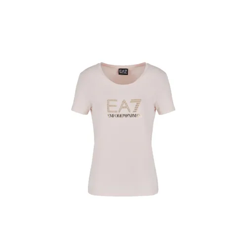 EA7 Vrouwen T-shirt 8NTT67 TJDQZ Lichtroze